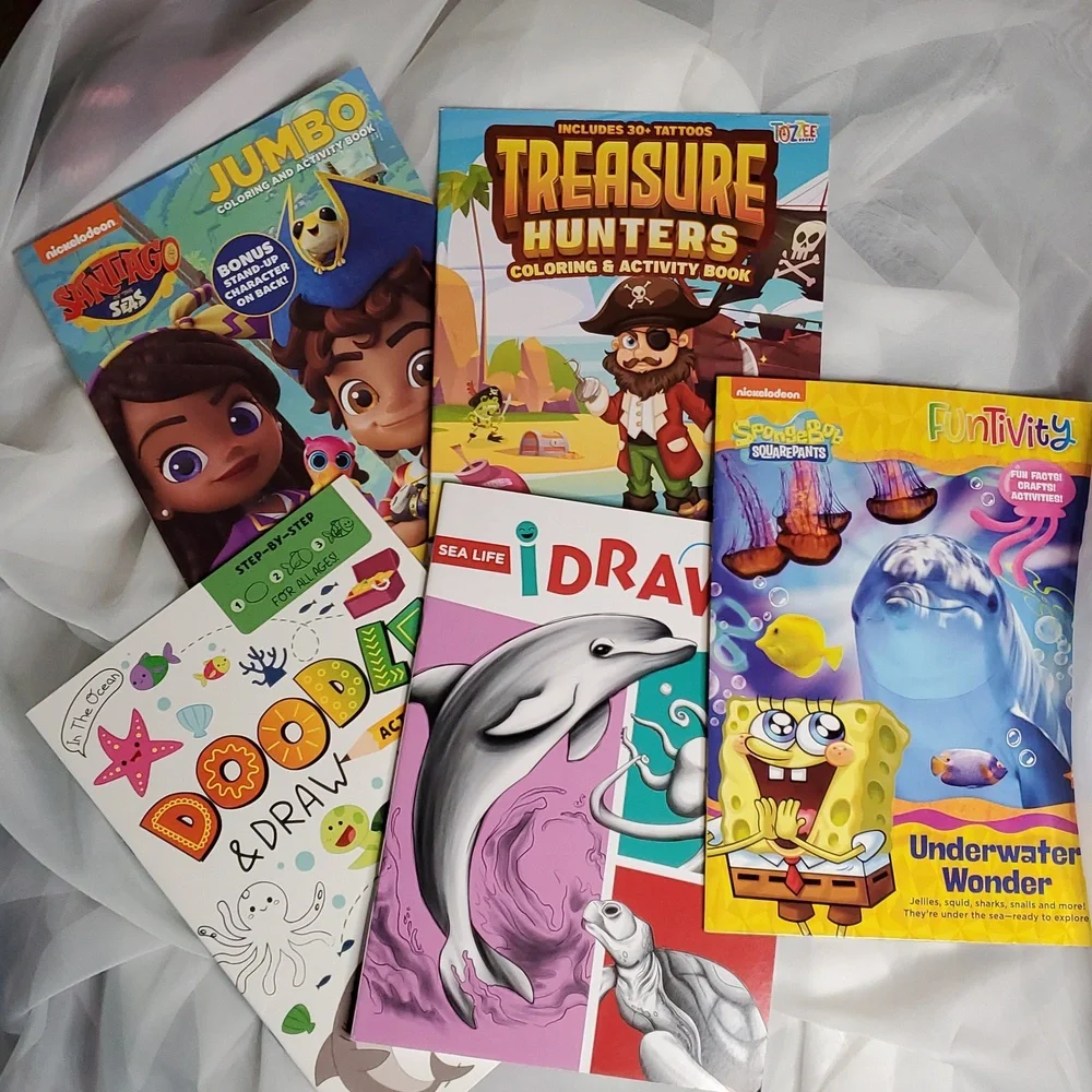 Pirate & Ocean Themed Kids Activity‎ Book Set